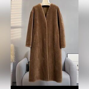 LONG FAUX FUR COAT SD COLLECTION